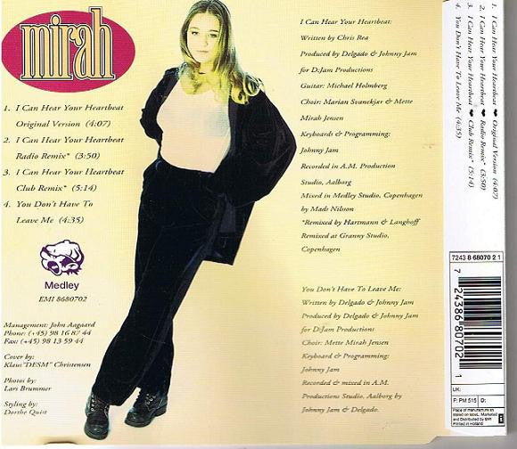 Mirah (6) : I Can Hear Your Heartbeat (CD, Maxi)