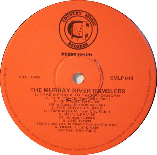 The Murray River Ramblers : Morning Glory (LP, Album)