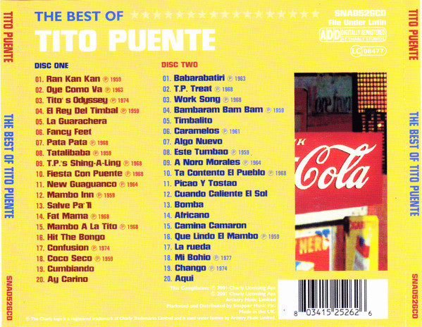 Tito Puente : The Best Of Tito Puente (2xCD, Comp)