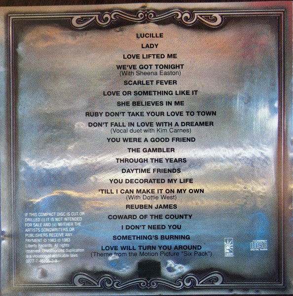 Kenny Rogers : Twenty Greatest Hits (CD, Comp)