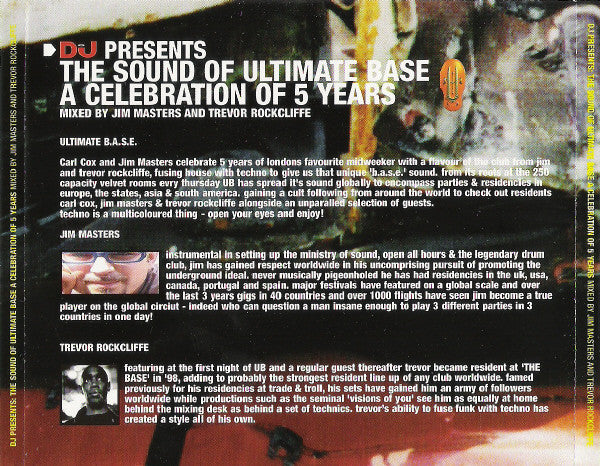 Jim Masters And Trevor Rockcliffe : DJ Presents: The Sound Of Ultimate BASE - A Celebration Of 5 Years (CD, Comp, Mixed)