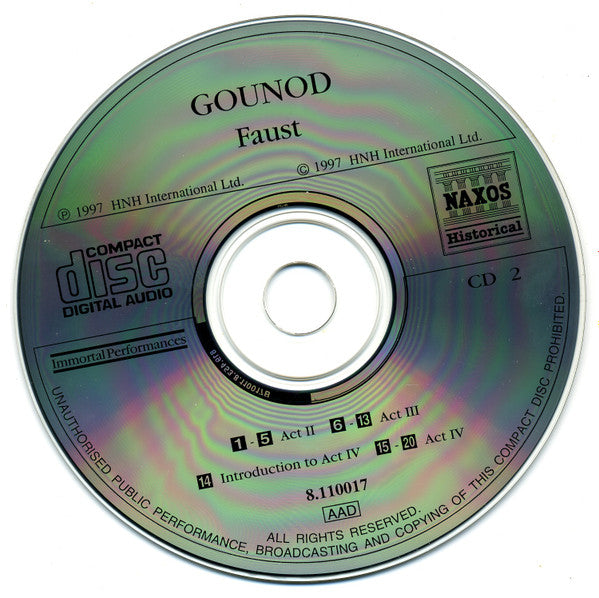 Gounod*, Helen Jepson, Richard Crooks (2), Ezio Pinza, Leonard Warren : Faust (2xCD, Album, RE, RM)