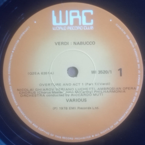 Giuseppe Verdi, Riccardo Muti : Nabucco (3xLP, Quad + Box)