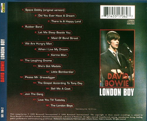 David Bowie : London Boy (CD, Comp)