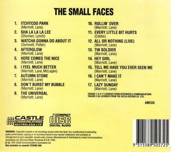 The Small Faces* : Greatest Hits (CD, Comp)