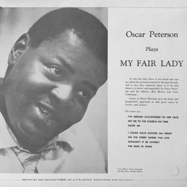 Oscar Peterson : Plays My Fair Lady (LP, Album, Mono)