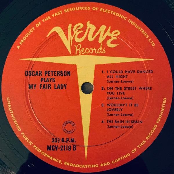 Oscar Peterson : Plays My Fair Lady (LP, Album, Mono)