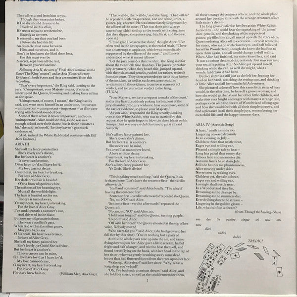 David Del Tredici / Barbara Hendricks, Chicago Symphony Orchestra, Georg Solti : Final Alice (LP, Album)