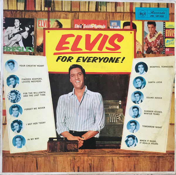 Elvis Presley : Elvis For Everyone! (LP, Album, Mono, Fli)