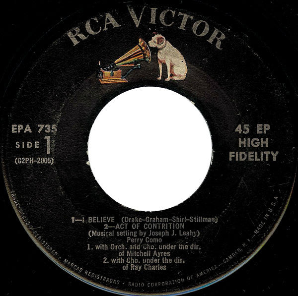 Perry Como : I Believe (7", EP)