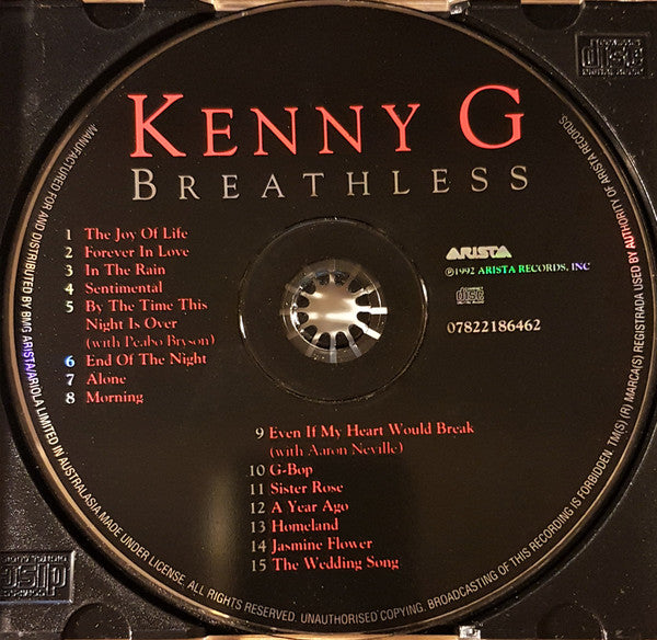 Kenny G (2) : Breathless (CD, Album)