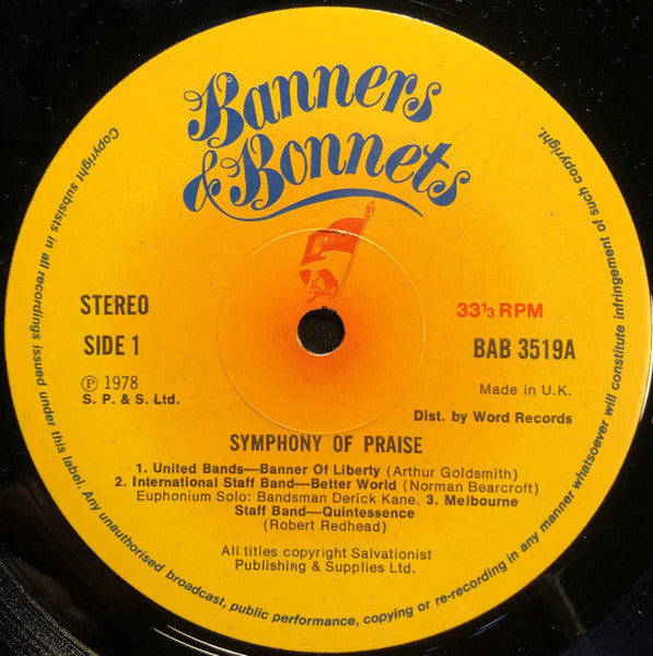 Various : Symphony Of Praise (LP, Album)