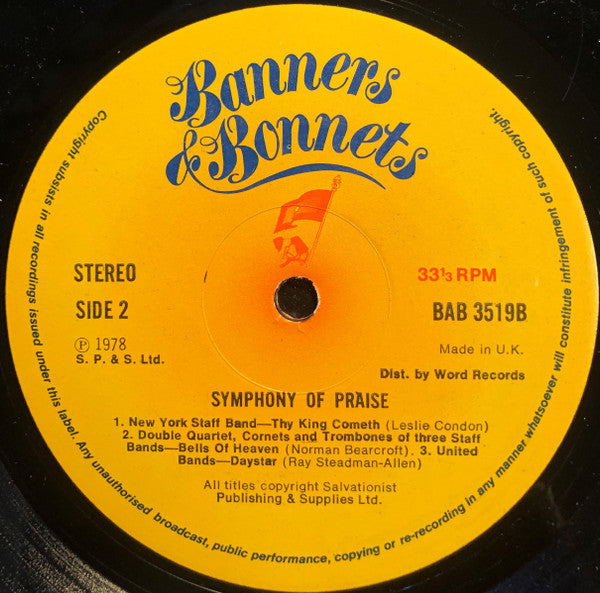 Various : Symphony Of Praise (LP, Album)