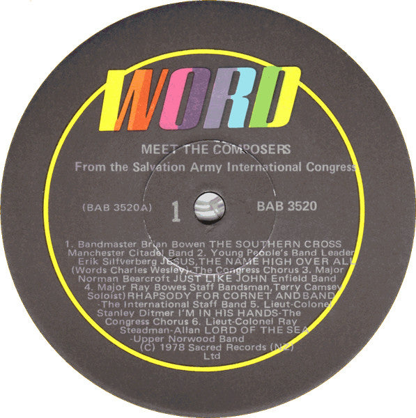 Various : Meet The Composers (LP, Album)