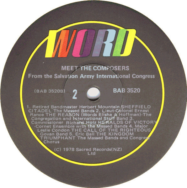 Various : Meet The Composers (LP, Album)