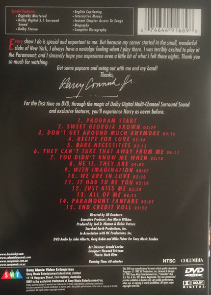 Harry Connick, Jr. : The New York Big Band Concert (DVD-V, NTSC)