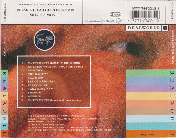 Nusrat Fateh Ali Khan : Mustt Mustt (CD, Album, RE)