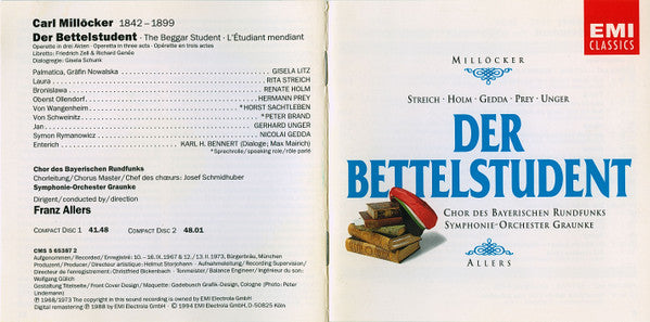 Carl Millöcker / Franz Allers : Der Bettelstudent (2xCD, Album)