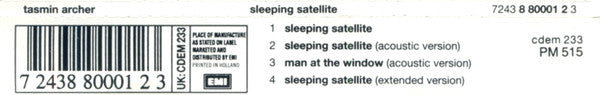 Tasmin Archer : Sleeping Satellite (CD, Maxi)