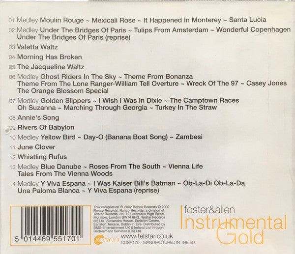 Foster & Allen : Instrumental Gold (CD, Comp)