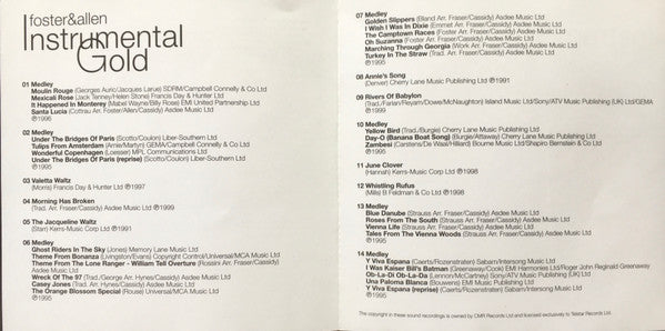 Foster & Allen : Instrumental Gold (CD, Comp)