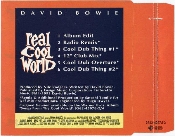 David Bowie : Real Cool World (CD, Single)