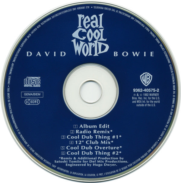 David Bowie : Real Cool World (CD, Single)