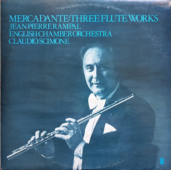 Giuseppe Saverio Mercadante, Jean-Pierre Rampal, English Chamber Orchestra, Claudio Scimone : Three Flute Works (LP, Album, Club)
