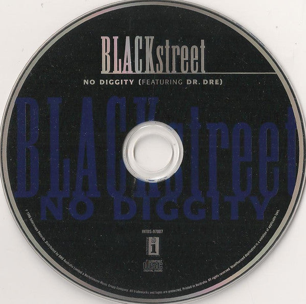 Blackstreet Featuring Dr. Dre : No Diggity  (CD, Single, M/Print)