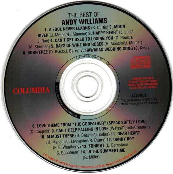 Andy Williams : The Best Of Andy Williams (CD, Comp, RE)