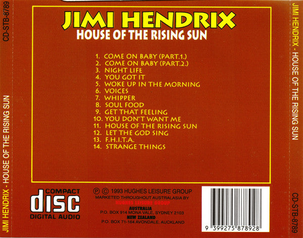 Jimi Hendrix : House Of The Rising Sun (CD, Comp)