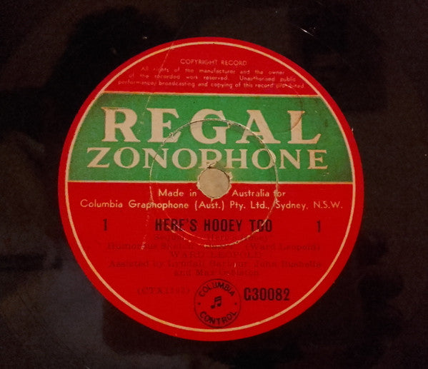 Ward Leopold : Here's Hooey Too (Shellac, 12")