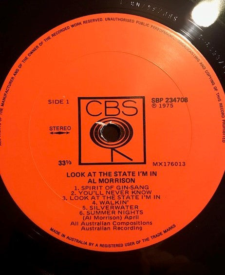 Al Morrison (2) : Look At The State I'm In (LP, Album, Gat)