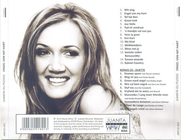 Juanita Du Plessis : Engel Van My Hart (2xCD, Album)