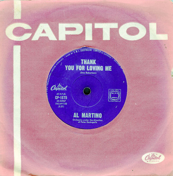Al Martino : Always Together (7", Single)