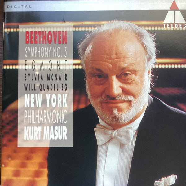 Beethoven*, New York Philharmonic Orchestra*, Masur*, Sylvia McNair, Will Quadflieg : Symphony No. 5 / Egmont (CD, RE)