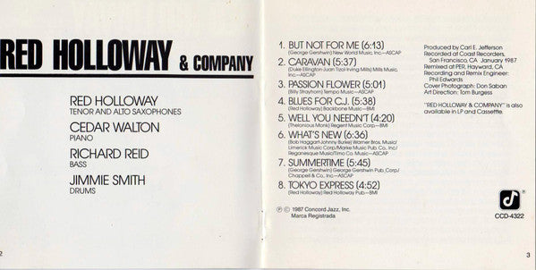 Red Holloway & Company : Red Holloway & Company  (CD, Album)