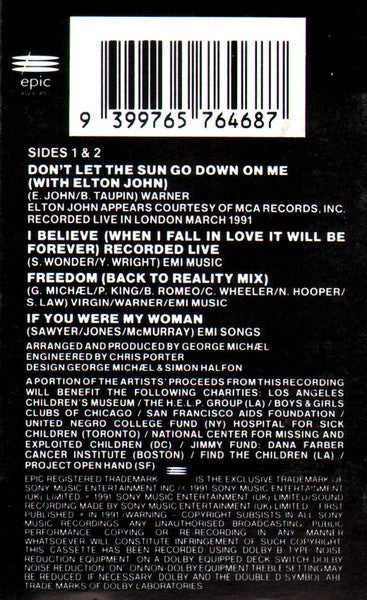 George Michael, Elton John : Don't Let The Sun Go Down On Me (Cass, Single)