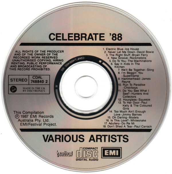 Various : Celebrate '88 (CD, Comp)