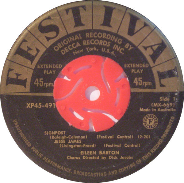 Eileen Barton, Lillian Roth : Eileen Barton / Lillian Roth (7", EP)
