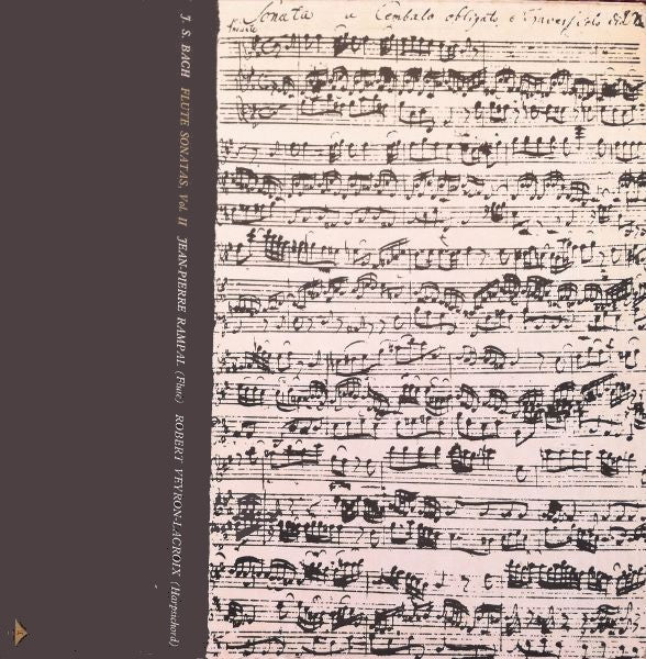 Bach*, Rampal*, Robert Veyron-Lacroix : Flute Sonatas, Vol. II (LP, Album, Mono, Club, Gat)