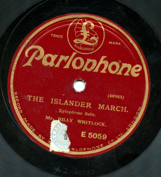 Billy Whitlock : The Pride Of Erin / The Islander March (Shellac, 10")