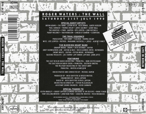 Roger Waters : The Wall (Live In Berlin) (2xCD, Album)