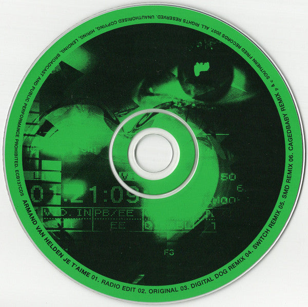Armand Van Helden : Je T'Aime (CD, Single)