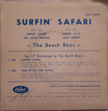 The Beach Boys : Surfin' Safari (7", EP)