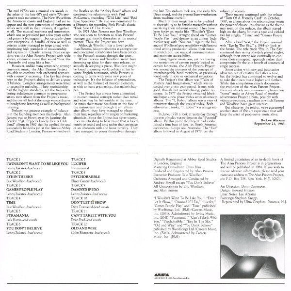 The Alan Parsons Project : The Best Of The Alan Parsons Project (CD, Comp, RE)