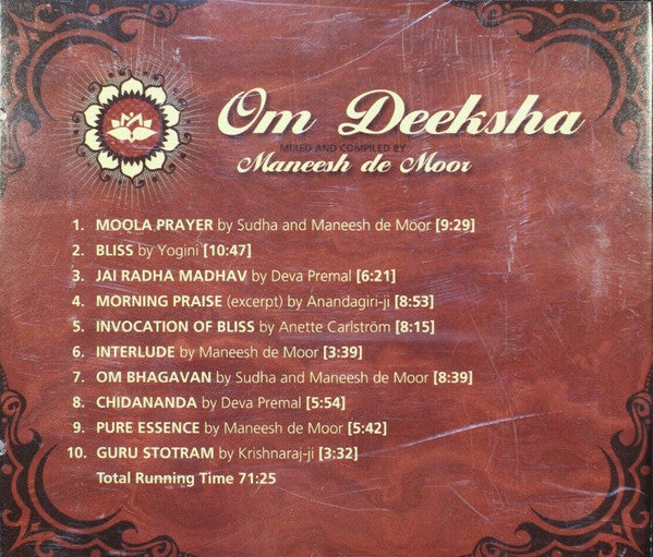 Maneesh de Moor : Om Deeksha (CD, Album)