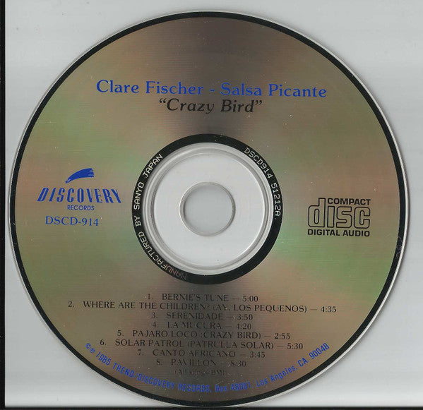 Clare Fischer & Salsa Picante : Crazy Bird (CD, Album)