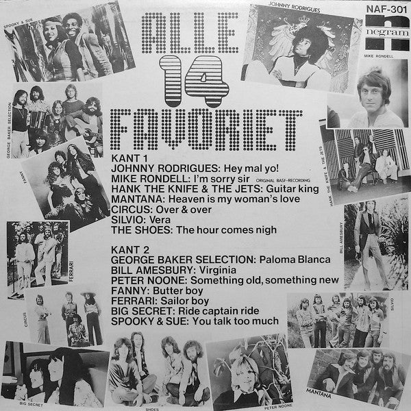 Various : Alle 14 Favoriet! (LP, Comp)