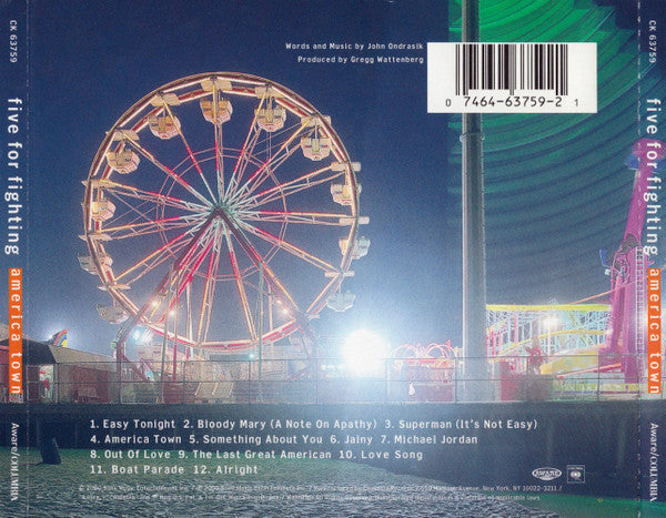 Five For Fighting : America Town (CD, Album)